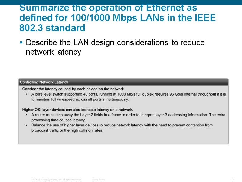 Summarize the operation of Ethernet as defined for 100/1000 Mbps LANs in the IEEE